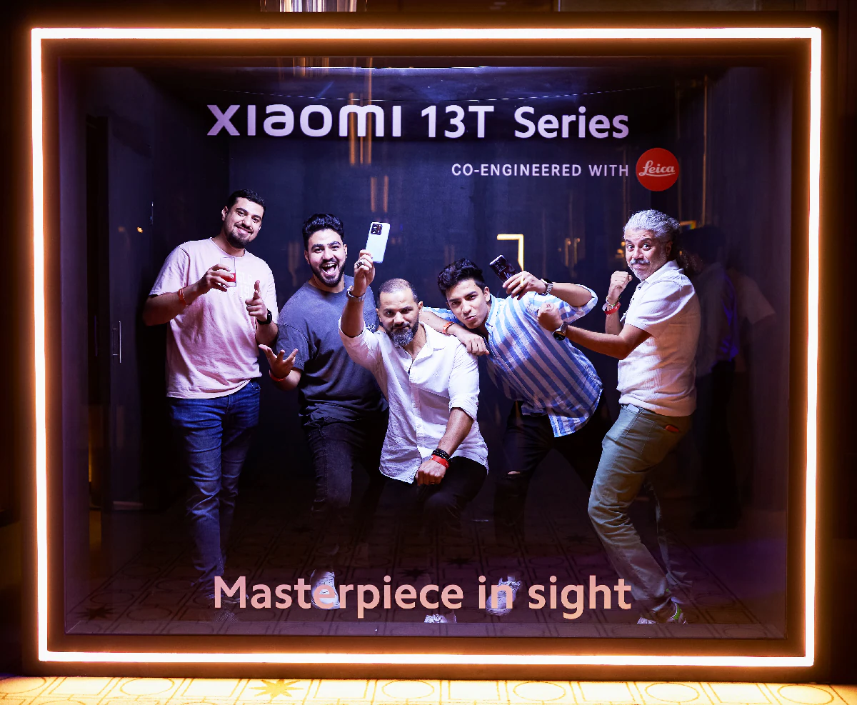 Xiaomi 13T launch photo wall in Dubai